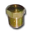 PLUG PIPE 1/4" HEX HD BRASS